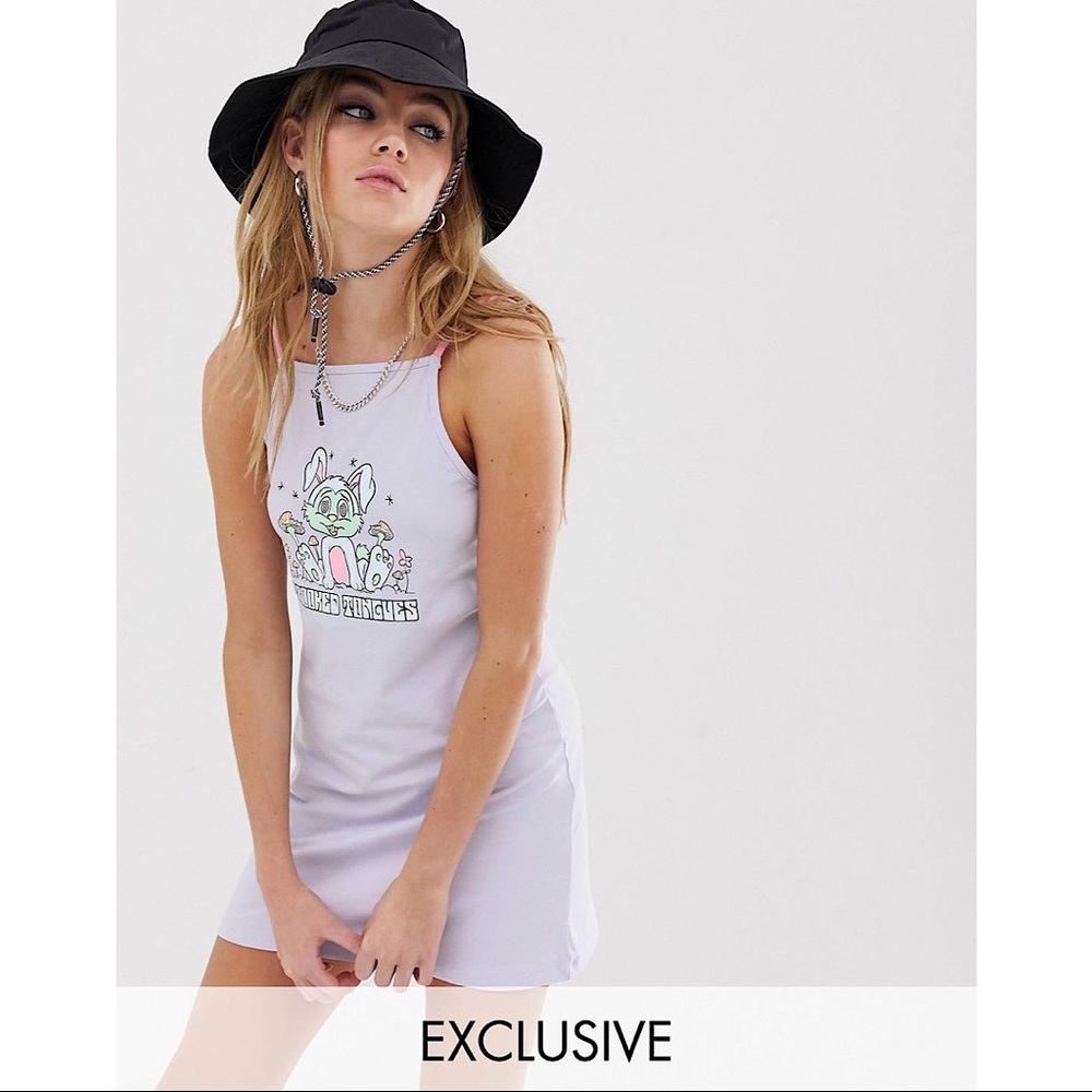Crooked Tongues Exclusive Mini Dress With Print